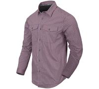 Helikon-Tex Covert Concealed Carry Shirt - Cotton Blend SCARLET FLAME CHECKERED L/Regular