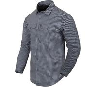 Helikon-Tex Covert Concealed Carry Shirt Mens Long Sleeve Phantom Grey Checkered