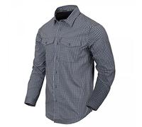 Helikon-Tex Covert Concealed Carry Short Sleeve Shirt - Cotton Blend DIRT RED CHECKERED L/Regular