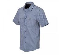 Helikon Covert Concealed Carry Short Sleeve Shirt - Royal Blue Checkered