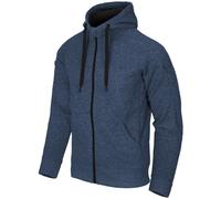 Helikon-Tex Covert Tactical Hoodie Full Zip Mens Outdoor Hunting Melange Blue