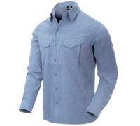 Helikon-Tex Men's Defender Mk2 Gentleman Shirt Long Sleeve Melange Light Blue Size XL