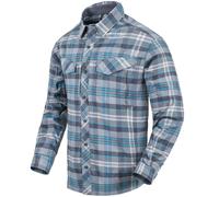 Helikon Defender Mk2 Long Sleeve Pilgrim Mens Shirt Bushcraft Hiking Blue Plaid