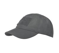 Helikon-Tex Men's Baseball Folding Cap, Polycotton Ripstop Baseball Folding Cap Shadow Grey