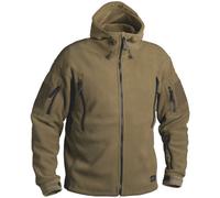 HELIKON TACTICAL PATRIOT MENS HOODED FLEECE ARMY POLAR JACKET COYOTE TAN S-XXL