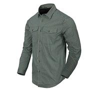 Helikon-Tex Men's Covert Concealed Carry Shirt Savage Green Checkered, Savage Green Checkered, XL