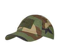 Helikon-Tex PolyCotton Rip-Stop Baseball Cap plus velcro - US Woodland