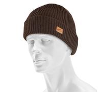 Helikon-Tex Wanderer Cap Hat Mens Thick Knit Watch Cap Warm Hiking Earth Brown