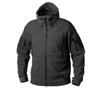 Helikon Tex Patriot Fleece Jacket Outdoor Hooded Black Medium