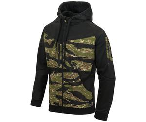 Helikon-Tex Rouge Hoodie Full Zip Mens Tactical Black / Tiger Stripe Camo