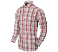 Helikon-Tex Trip Shirt Long Sleeve Mens Casual Breathable Urban Check Red Plaid