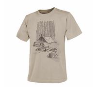Helikon Tex Tshirt Home Sweet Home Outdoor Leisure Bushcraft Shirt Khaki
