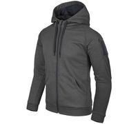 Helikon-Tex Urban Tactical Hoodie Full Zip Mens Hiking Warm Melange Black-Grey