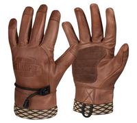 Helikon-Tex Woodcrafter Gloves Full Finger Protective Cowhide Leather US Brown