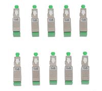 Helilyco 10pcs 10dB SCAPC Fixed Fiber Optic Attenuator, High Stability Single-Mode Signal Reducer Television Engineering and Data Transfer