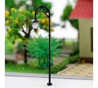 Helilyco 10Pcs H0 Gauge 1:87 LED Lanterns 63mm 3V Warm White Model Railway Lamps for Rail Building Layout, for 12-16V via Resistor