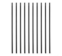 Helilyco 10pcs Table Tennis Racket Tape, PU Protective Side Strip Paddle, Guard Against Collision Damage, 42cm Length(Black 8mm)