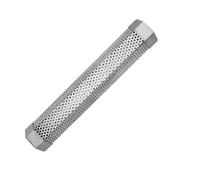 Helilyco 12in Stainless Steel BBQ Wood Chip Tube Pellet, Gas, Charcoal Electric Grills, Silver