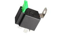 Helilyco 12V 30A 4-Pin Automotive Relay Normally Open with 30A Fuse and Bracket, Black