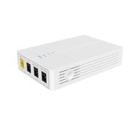 Helilyco 12V/9V Mini UPS Uninterruptible Power Supply with 7800mAh Battery, Dual DC Output for Router and Modem Backup, White