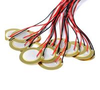 Helilyco 15-Pack 35mm Piezo Disc Transducers Drum Triggers, Acoustic Guitar Pickups & DIY Electronic Sensors 0.4mm Thick, 250mm