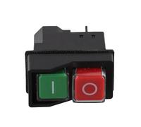 Helilyco 1PCS for YH02-A KLD-28A 120V 250V 5-Pin Waterproof Push Button Switch for Lathe Machines, IP55, 18A AC-1, Black