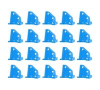 Helilyco 20 Pack Double Headed Flooring Spacers, Triangular Plastic Gaskets for 1/4 and 1/3 Inch Wall Gaps, Resistant Installation Tools(blue)