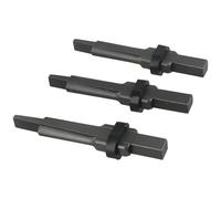 Helilyco 23mm Stone Splitter Wedge Chisel Set for Rock Concrete Granite Marble Quarrying 3-Pack High Hardness Metal Drill Hole Tool