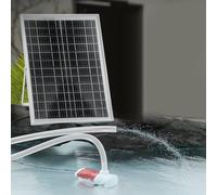 Helilyco 25W Solar Fountain Pump 1100 L/H for Garden and Pond with 2m Pipe Brushless DC 12V Motor 5m Lift Polycrystalline Silicon Panel