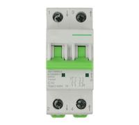 Helilyco 2P 550V Solar DC Circuit Breaker, 10A C Type, for Din Rail Mount, White