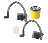 Helilyco 2PCS Engine Ignition Coil Kit for CV742 CH742 XT675 XT775 Replacement 24584176S 24584109S 2458493S Black Metal