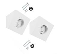 Helilyco 2X for Plastic Ceiling Fan Mounting Bracket | Box FB900 Arched Roofs up to 80 Degree, Secure Support Kit 2x4 Joists, 70lbs Capacity, White