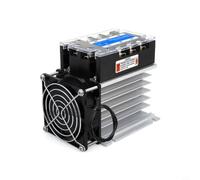 Helilyco 3 Phase Solid State Relay Board, Solid State Relay Module with Heat Sink &Cooling Fan, Input 3-32VDC, Output 480VAC, for Temperature Control(40A)