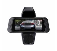 Helilyco 3-Way Dash Cam with Front, Inside and Rear Cameras, 3.16 Inch IPS Screen, 1080P Front Camera, G-Sensor, Loop Recording and Parking Monitoring, for Cars, Black