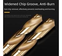 Helilyco 3 x 16mm HSS Cobalt Twist Drill Bits for Metal Wood and Plastic 135° Split Point High-Speed Steel Drills