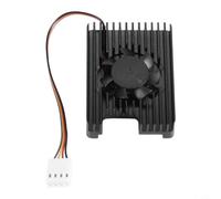 Helilyco 30mm Fan Aluminum Heatsink for Raspberry Pi Compute Module 4 5 | Aluminum Alloy, Dual-mode Cooling, Fits CM4/CM5, Quiet 18dB Operation, 50k+ Hour Fan Life