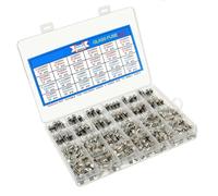 Helilyco 360pcs Fast Blow Glass Fuse Assortment Kit, 24 Values, 5x20mm & 6x30mm Sizes, for Automotive and Electrical Applications