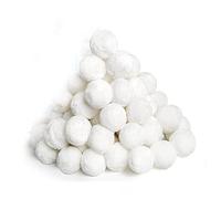 Helilyco 5cm Pool Filter Balls, Polyester Fiber Filtration Media, Sand, Cartridge DE Filters, White, 200g