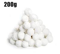 Helilyco 5cm White Pool Filter Balls, Fiber Filtration Media Swimming Pool Sand Filters, 200g300g500g700g800g900g1000g