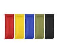 Helilyco 5PCS Oxford Cloth Tent Peg Storage Bag Camping Hiking, Red, Yellow, Blue, Green, for Black