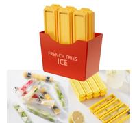 Helilyco 6 Pack Fry Style Ice for Cube Trays with Magnetic Storage Box, Release Ice Molds Cocktail Party Bar Accessories