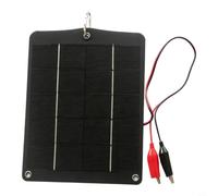 Helilyco 6W Monocrystalline Solar Panel 5V Output Small Pumps | Silicon Cells, 500mm Cable, 210x170mm Size, For Lights Pumps Fans, Stable 5V Output