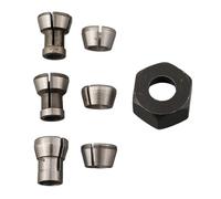 Helilyco 7pc Collet Chuck Adapter Set for Electric Routers and Engraving Machines