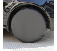 Helilyco 80cm Silver Car for Tire Covers SUV for RV, for Black Sun for Protection Shield to Aging and Dog Urine, Coated Cloth, 4 Pack