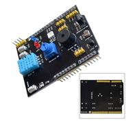 Helilyco 9 in 1 Expansion Board with Temperature and Humidity Sensor Buzzer for Arduino R3 Multi-Function Module for Beginners