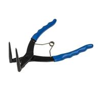 Helilyco 90 Degree Bent Tip Internal Circlip Pliers Alloy Long Reach Snap Ring Pliers with Ergonomic Wave-Shaped Grip for Tight Spaces Blue-Black