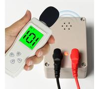 Helilyco 9V Buzzer Continuity Tester for PCB Cable Switch Testing with Indicator Light 100dB Alarm, ABS Material, 93 * 55 * 30mm, White