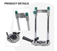 Helilyco Adjustable Electric Drill Stand Holder for Woodworking and Round Pipe Drilling 30 * 16 * 7cm Carbon Steel Column with Horizontal/Vertical/Angular Position Support