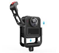 Helilyco Aluminum Alloy Camera Cage for GoPro MAX2 with Battery Cover Silicone Lens Protector Lightweight Protective Case for Action Camera