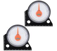Helilyco Angle Level Finder 0-90 Degree Range Acrylic + ABS Protractor with Bubble Gauge for Hands-Free Measurement 2 Pack